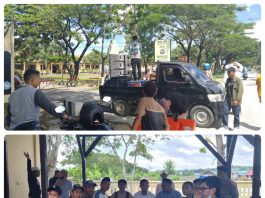 Gelar Aksi Unjuk Rasa, Sejumlah Massa Desak Polres Muna Segera Tangkap Pelaku Penipuan