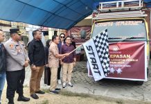 Bupati Butur Pimpin Pelepasan Logistik Pemilu 2024