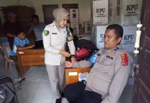 Bid Dokkes Polda Sultra Lakukan Pemeriksaan Kesehatan Personel Usai Pelaksanaan Pengamanan TPS