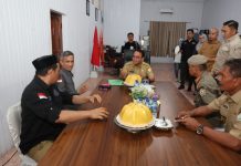Pj Gubernur Sambangi Bawaslu dan KPU Provinsi Sultra Pastikan Kesiapannya