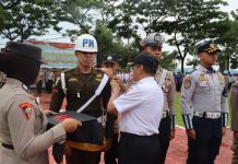Polres Muna Gelar Apel Pasukan Ketupat Anoa, Persiapan Pengamanan Arus Mudik Lebaran Tahun 2024