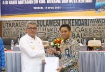 Tingkatkan Pelayanan Air Bersih, Pemkot Kendari Terima Fasilitas Pengelolaan Air Baku Matabondu