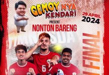 Gemoynya Kendari Gelar Nobar Timnas U23 di Pelataran MTQ, Sediahkan Doorprize Menarik