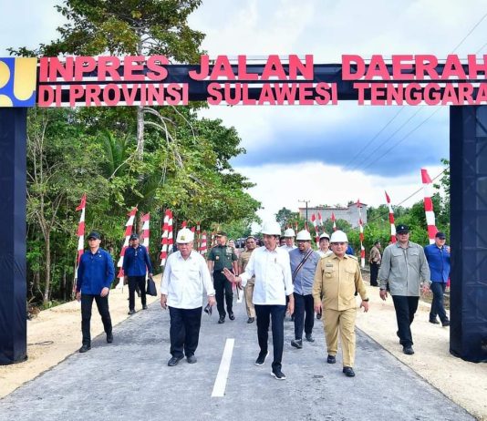 Presiden Jokowi Resmikan 22 Ruas Jalan di Sultra