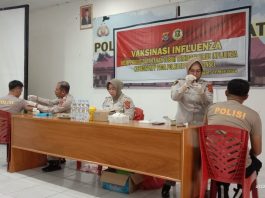 Tim Vaksinasi RS Bhayangkara Kendari Sasar 250 Personel Polres Konsel dan Bombana