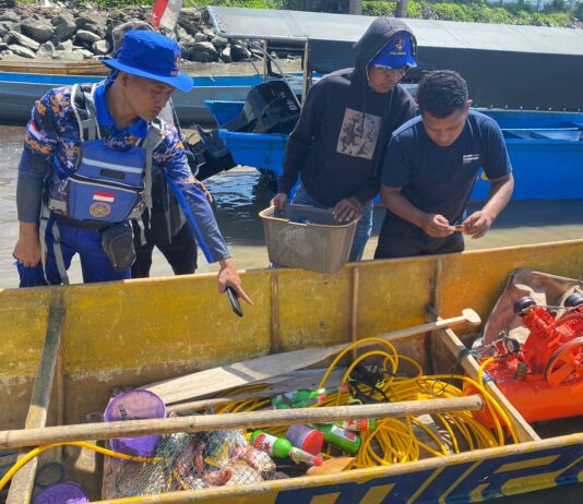 Penangkapan Ikan Diduga Gunakan Bahan Peledak, Polairud Polda Sultra Amankan Kapal Nelayan di Bombana