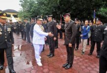 Puncak Perayaan HUT Bhayangkara, Pj Gubernur Sultra Apresiasi Capaian Prestasi Polri