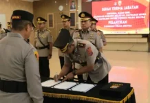 Polda Sultra Gelar Sertijab, Berikut Daftar Pejabat Utama dan Kapolres yang Berganti