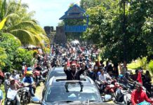 Ribuan Masyarakat Dampingi Pasangan Abdul Salam-Ahmad Afif Daftar di KPU Butur