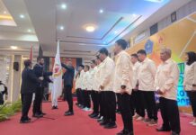 Resmi Dilantik, LM. Rajab Jinik Pimpin KONI Kota Kendari Periode 2024-2028