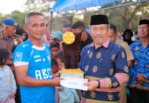 Plt Bupati Muna Hadiri Penutupan Turnamen Sepakbola Gebyar Muna Utara Cup 1 di Tampo