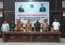 Deklarasi dan Pendatanganan Pakta Integritas, Pjs Bupati Muna Terus Ingatkan Netralitas ASN Jelang Pilkada