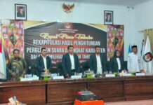 KPU Muna Gelar Rapat Pleno Terbuka Rekapitulasi Hasil Perhitungan Suara Pilgub dan Pilbup