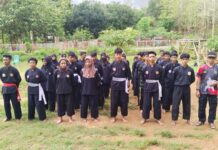 Sebanyak 37 Pesilat PPS-SMI Unit Desa Lasunapa Kabupaten Muna Ikuti Ujian Kenaikan Tingkat