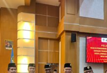 Bupati Butur Hadiri Pelantikan Pengurus Majelis Pembimbing dan Kwartir Daerah Gerakan Pramuka Sultra